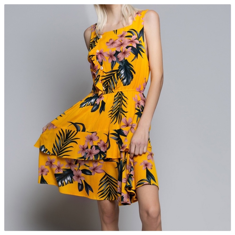 *CLEARANCE* POL Wandering the Tropics Island Dress - Picture 11 of 15